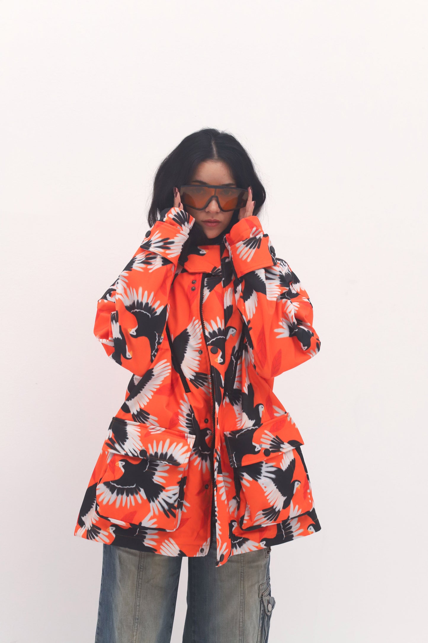 ORANGE BLAZE-SOFTSHELL JACKET