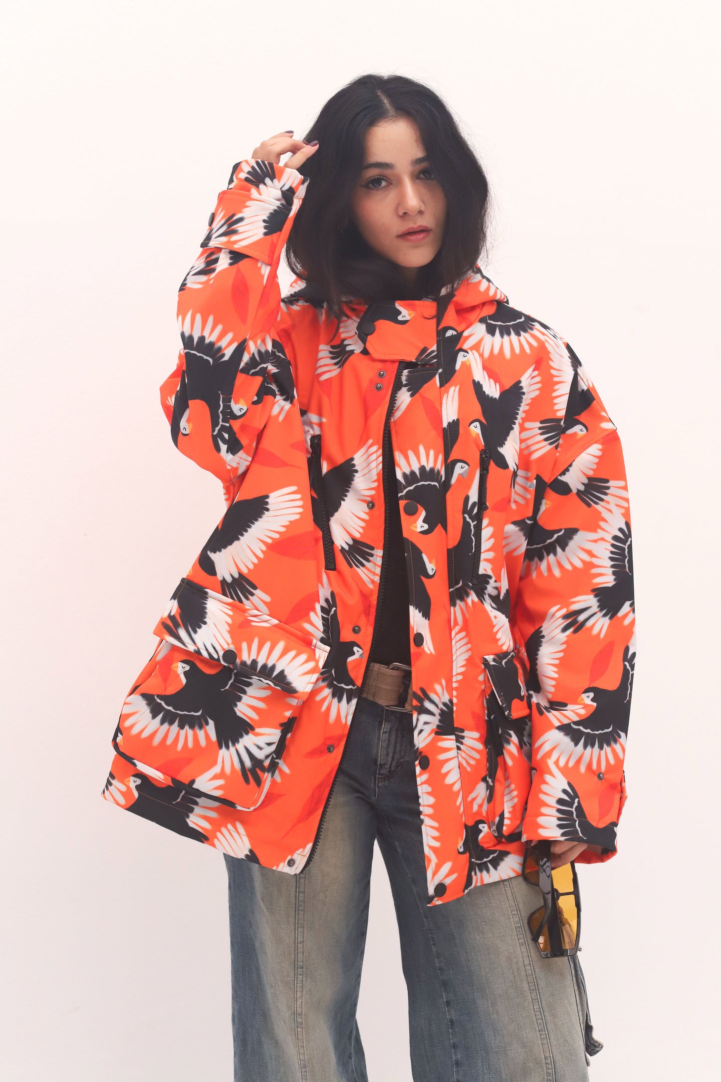 ORANGE BLAZE-SOFTSHELL JACKET