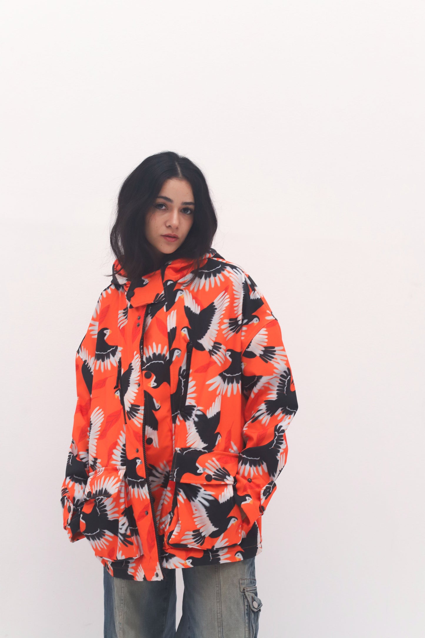 ORANGE BLAZE-SOFTSHELL JACKET
