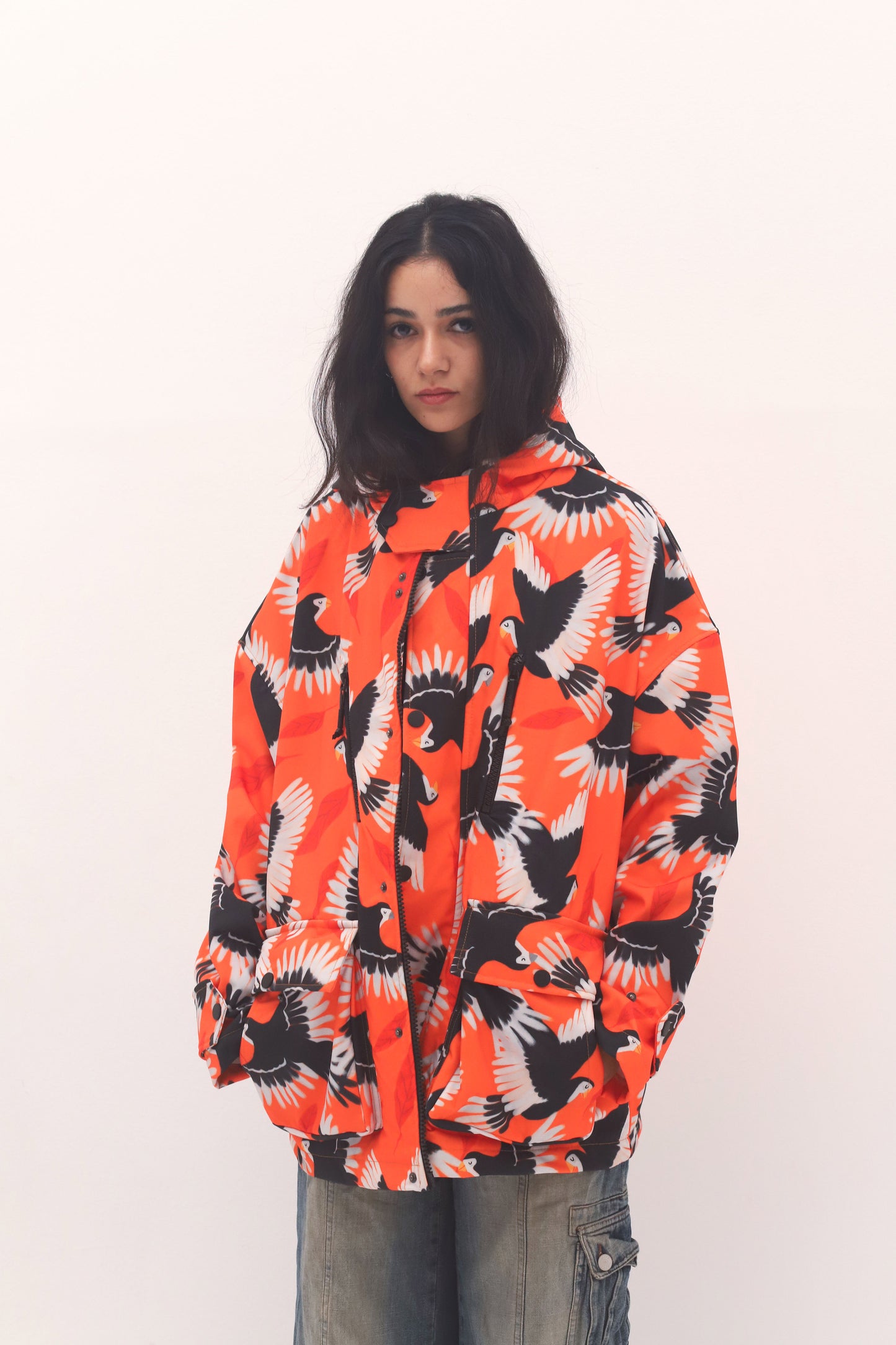 ORANGE BLAZE-SOFTSHELL JACKET