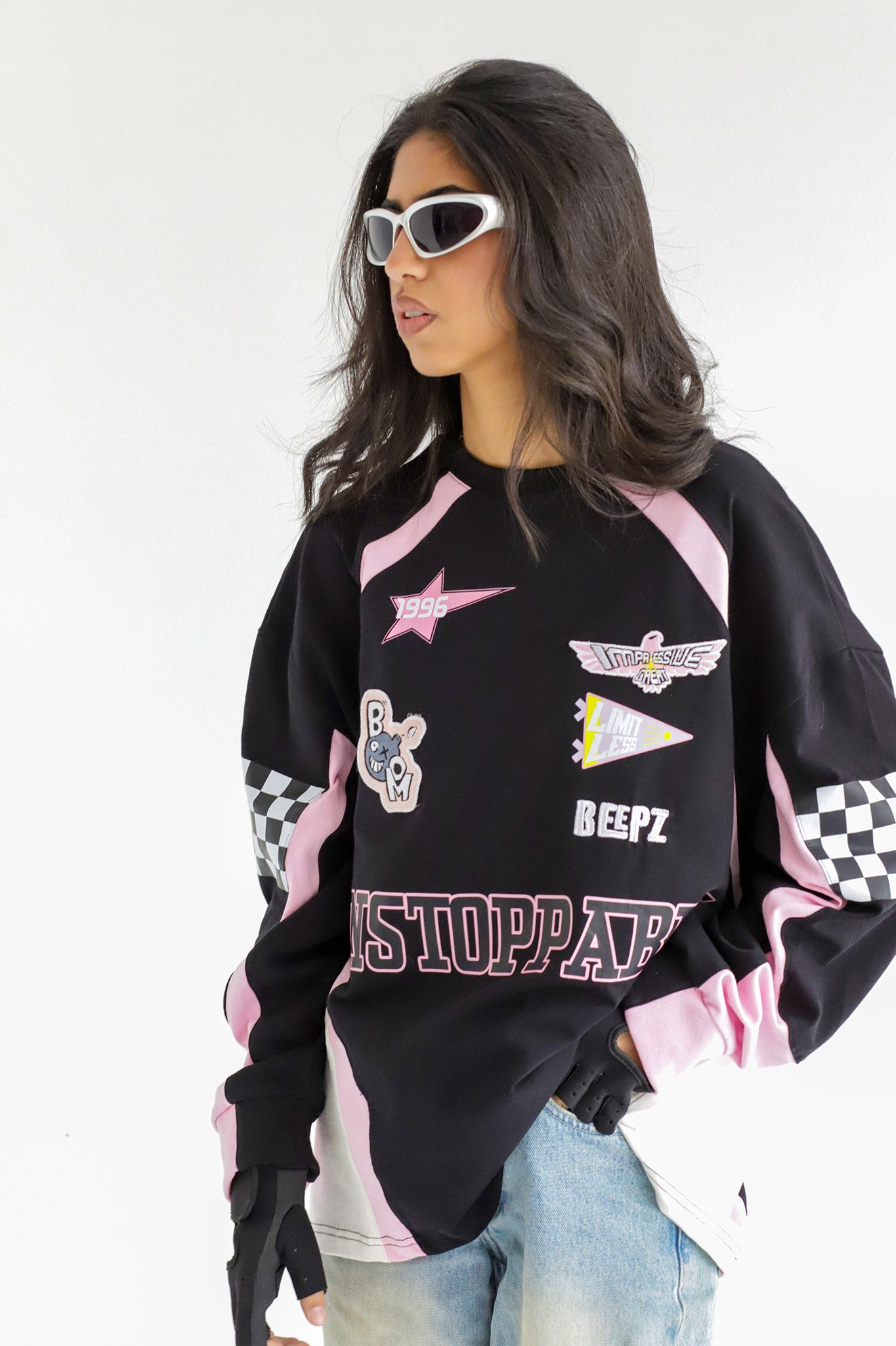 LIMITLESS IN BLACKxPINK-Long Sleeves Tee