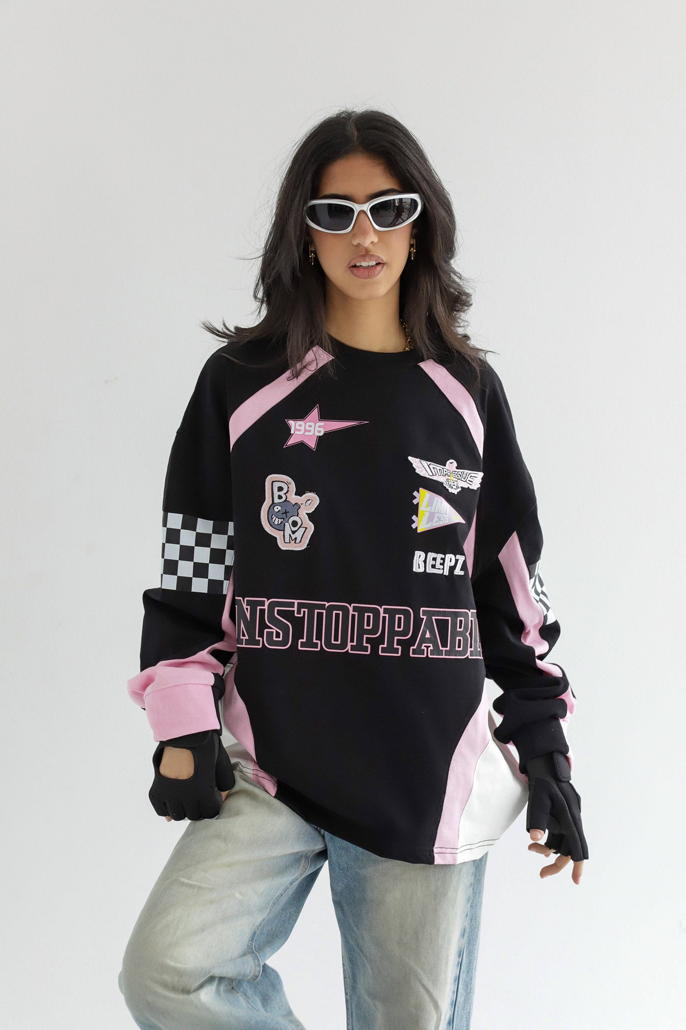 LIMITLESS IN BLACKxPINK-Long Sleeves Tee