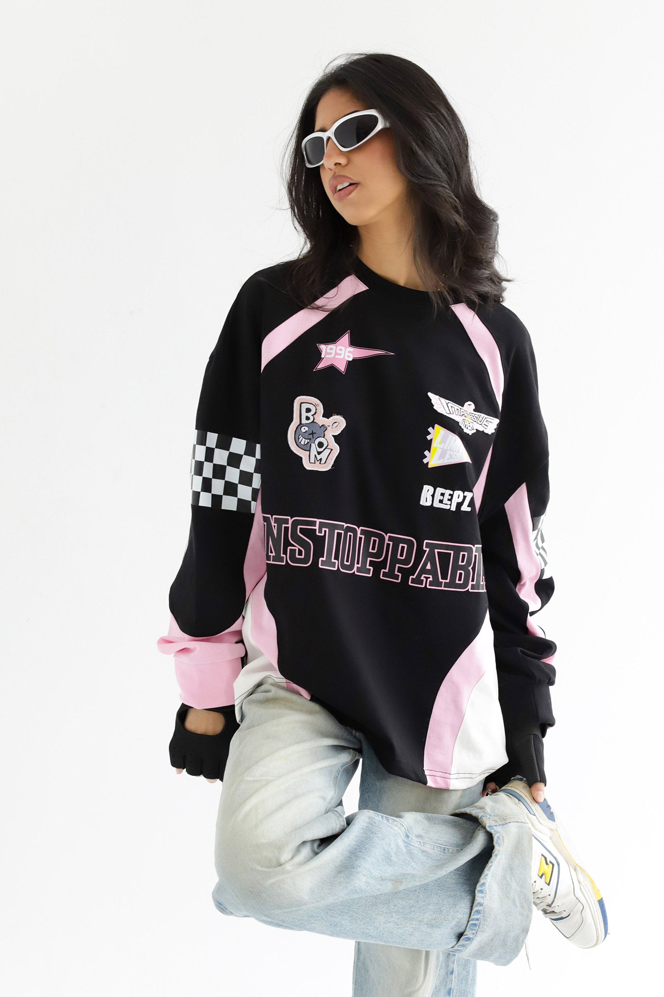 LIMITLESS IN BLACKxPINK-Long Sleeves Tee