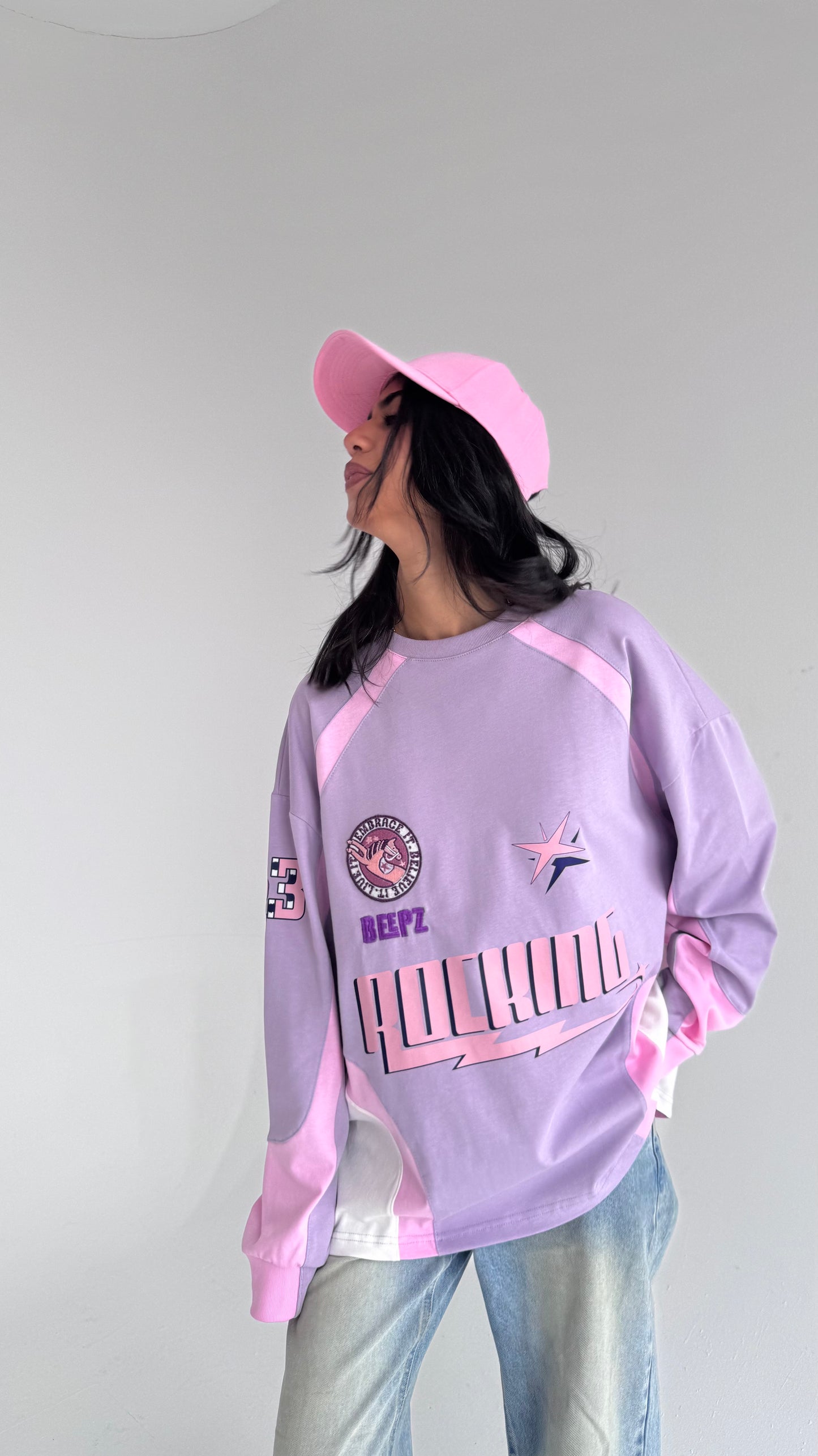 ROCKING IN LILAC-Long Sleeves Tee