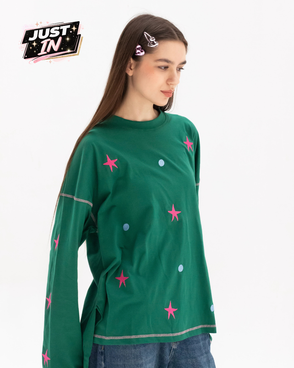 Stars Confetti - Oversize 100% Cotton Tee Beepz