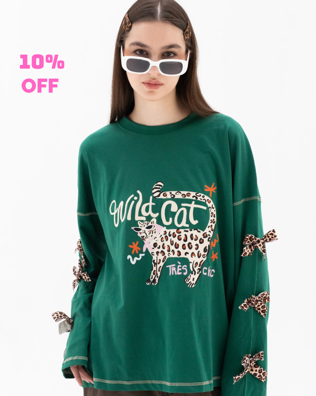 Le Chat Chic- Oversize 100% Cotton Tee Beepz