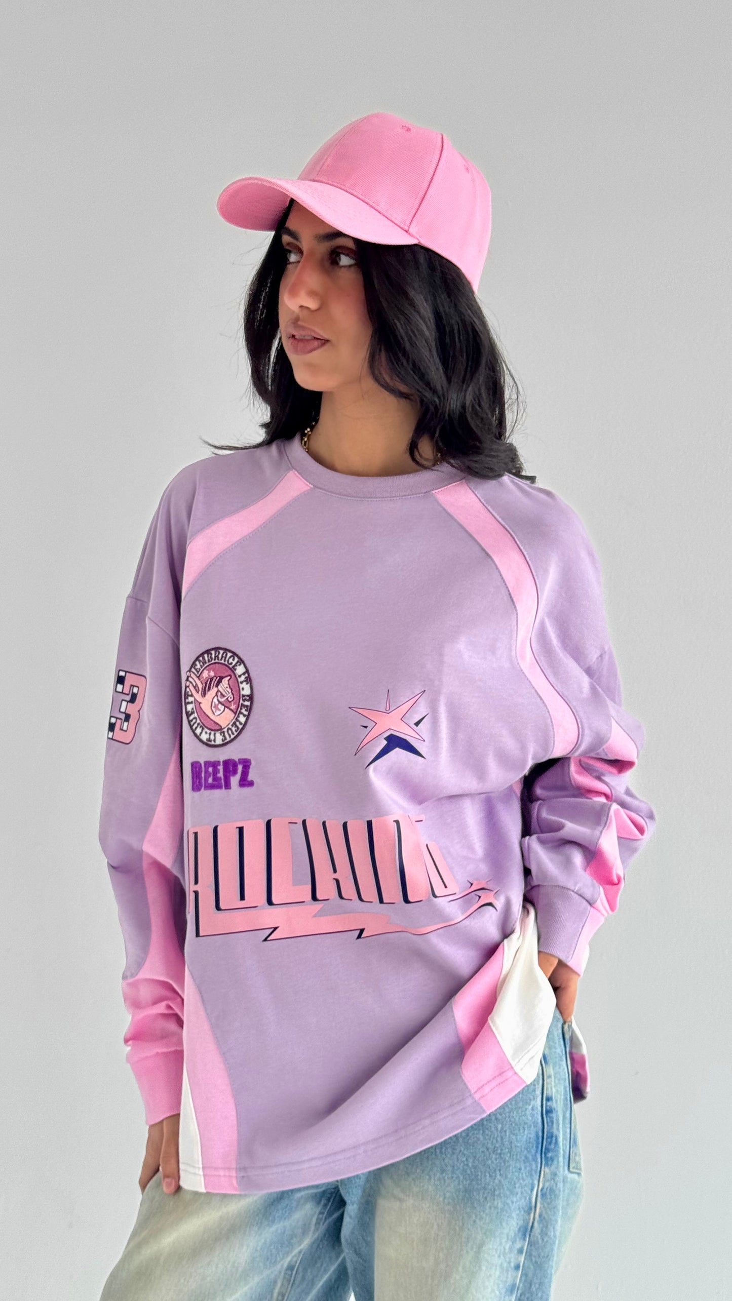 ROCKING IN LILAC-Long Sleeves Tee