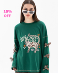 Le Chat Chic- Oversize 100% Cotton Tee Beepz