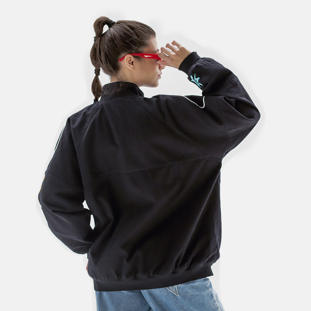 REBELZ Varsity Jacket-Black