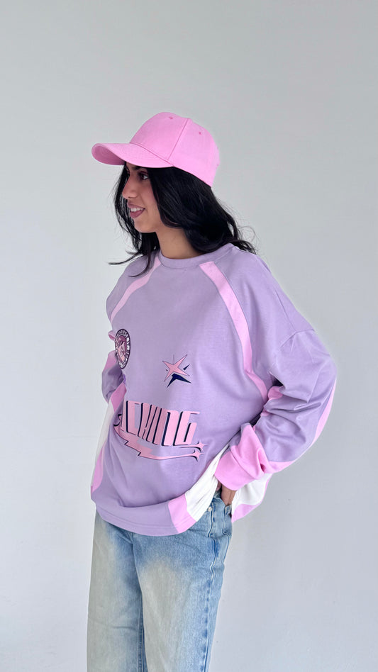 ROCKING IN LILAC-Long Sleeves Tee