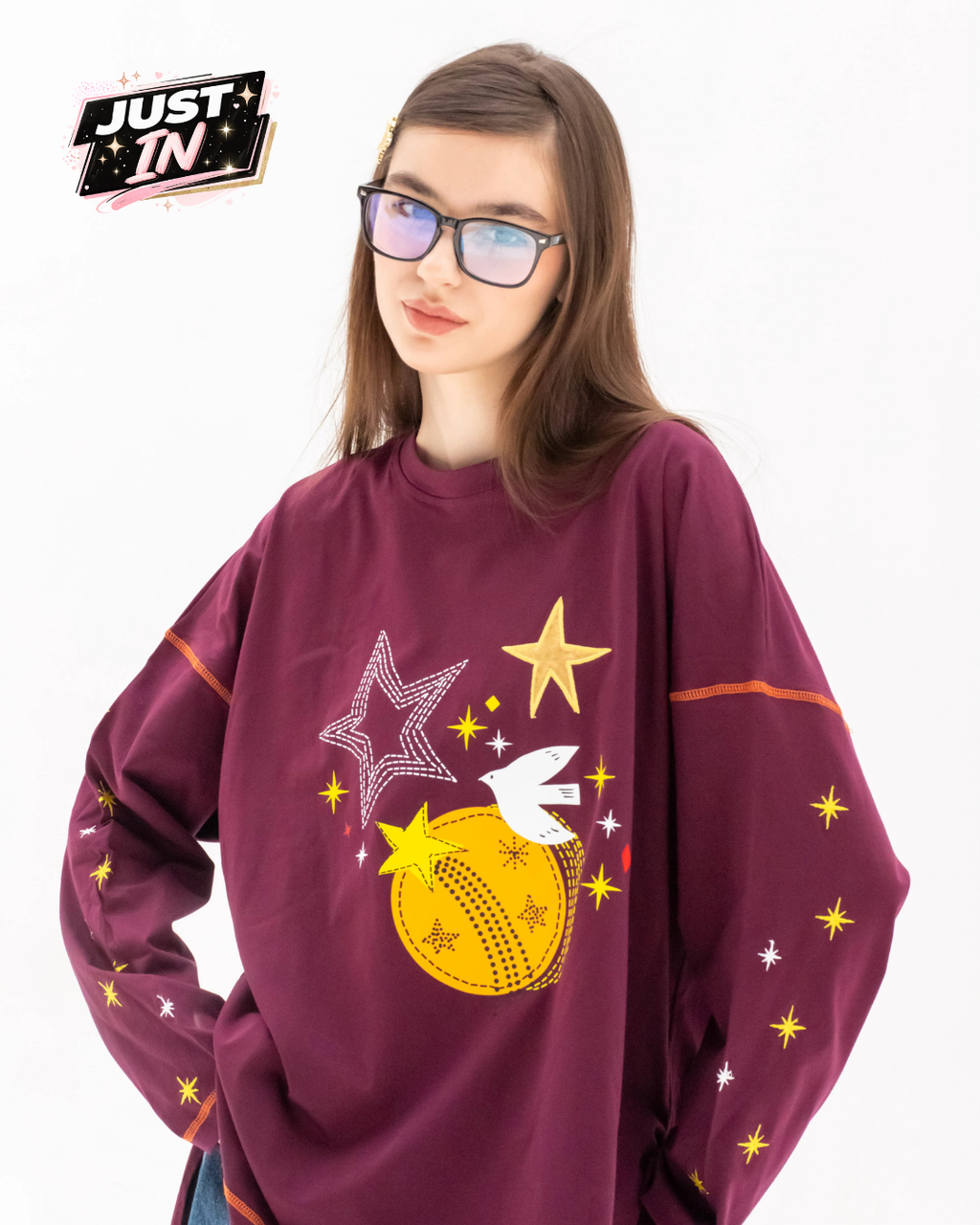 Whimsy - Oversize 100% Cotton Tee Beepz