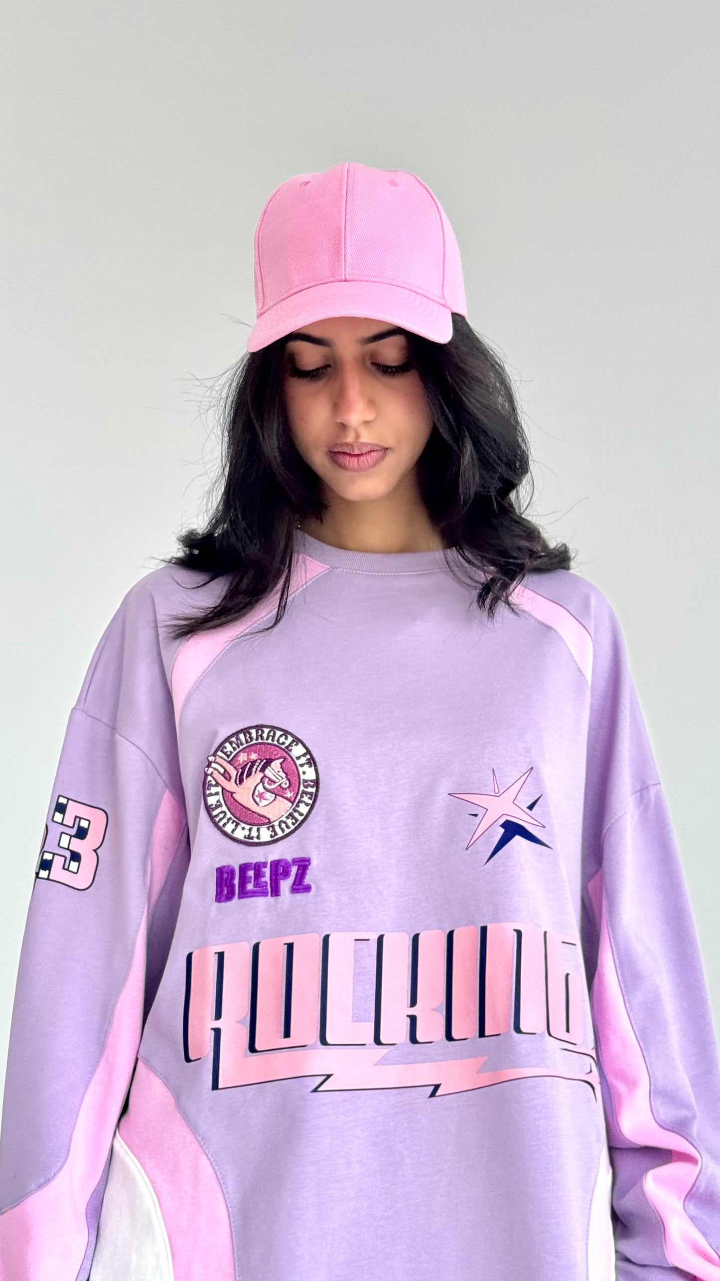 ROCKING IN LILAC-Long Sleeves Tee