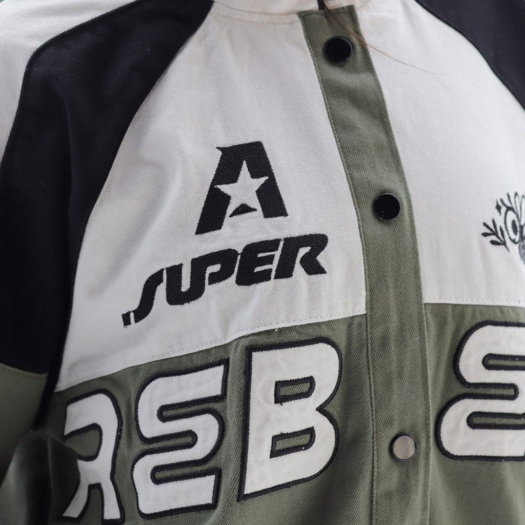 REBELZ Varsity Jacket-OLIVE