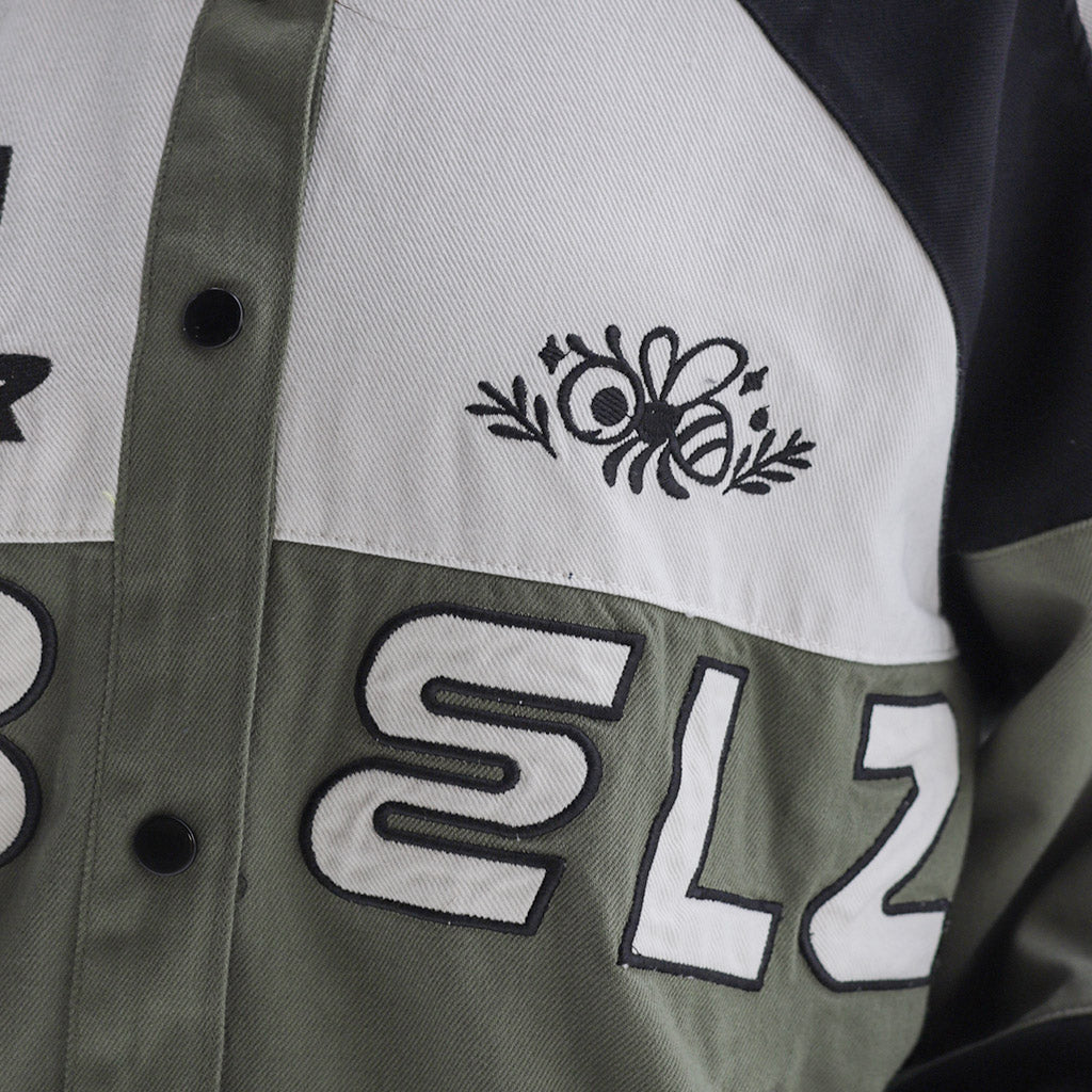 REBELZ Varsity Jacket-OLIVE