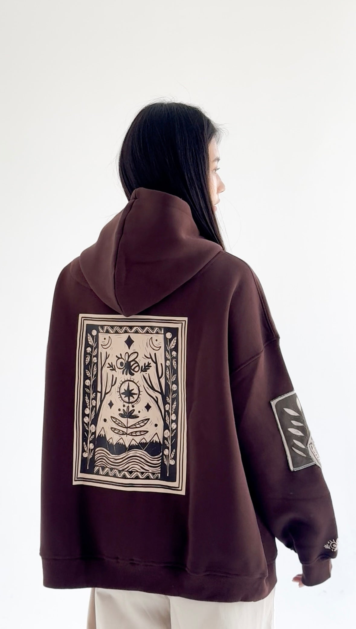 Palomino-Oversized fleeced cotton sweatshirt Beepz