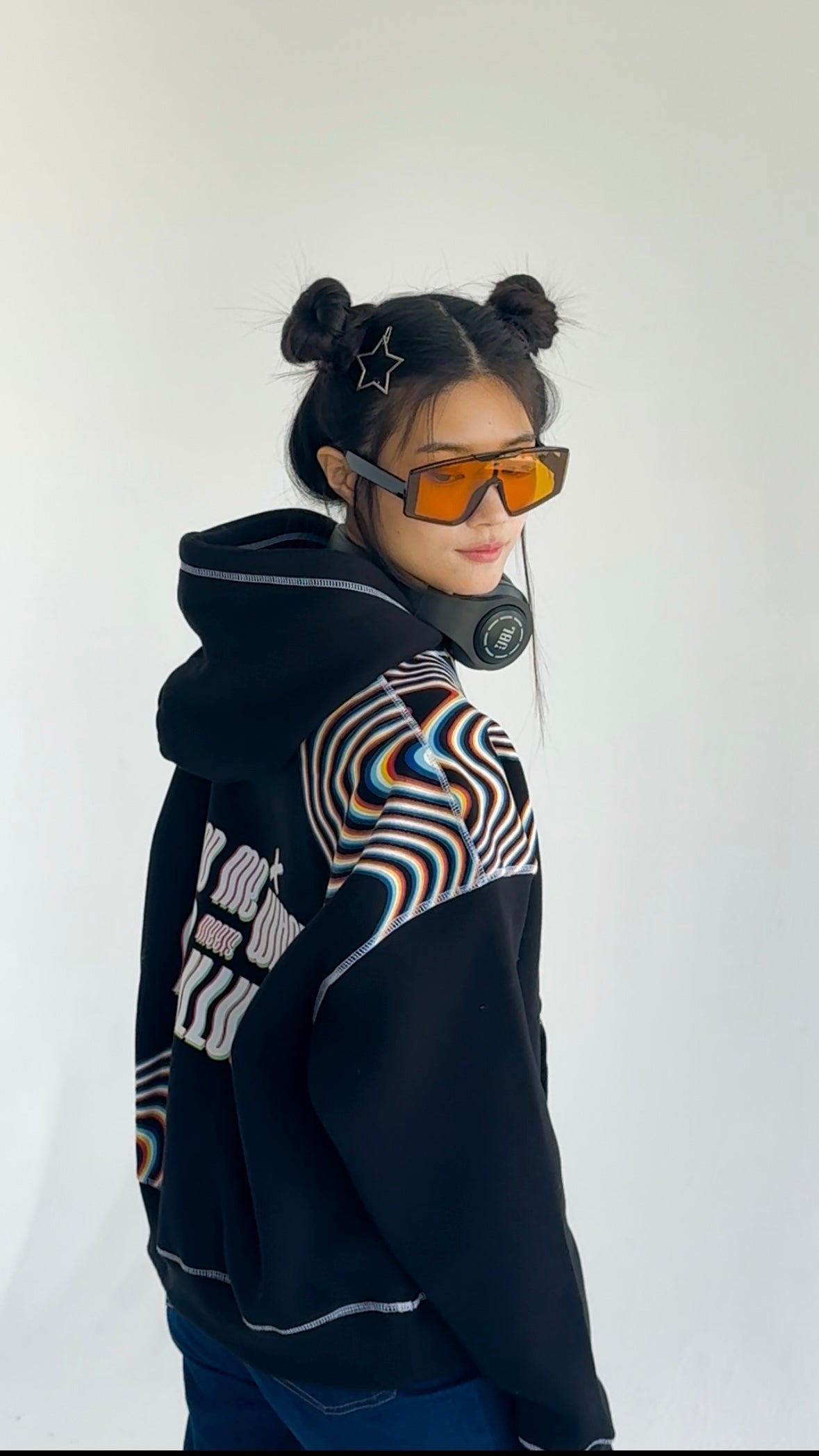 Illusion- Oversized Fleeced Cotton Hoodie Beepz