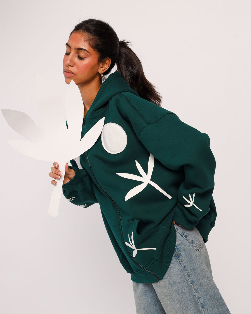 SERENITY-Oversized fleeced cotton sweatshirt Beepz