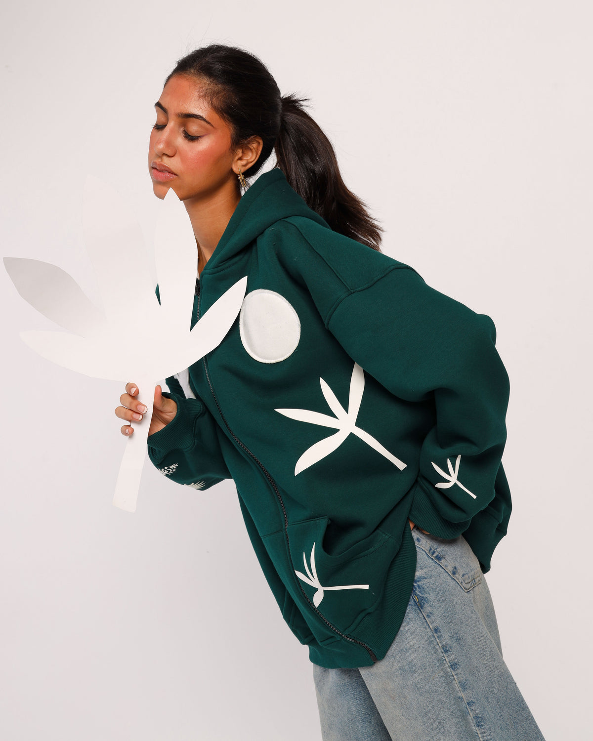 SERENITY-Oversized fleeced cotton sweatshirt Beepz