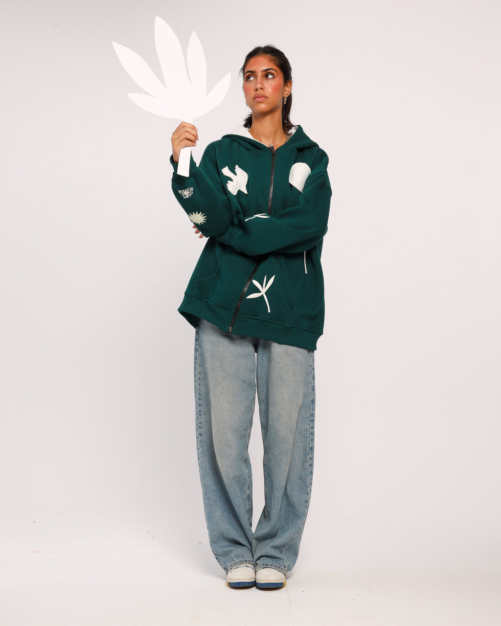 SERENITY-Oversized fleeced cotton sweatshirt Beepz