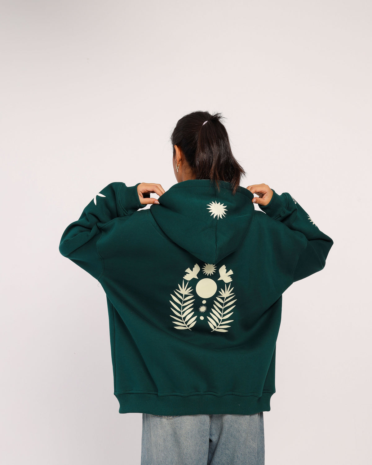 SERENITY-Oversized fleeced cotton sweatshirt Beepz