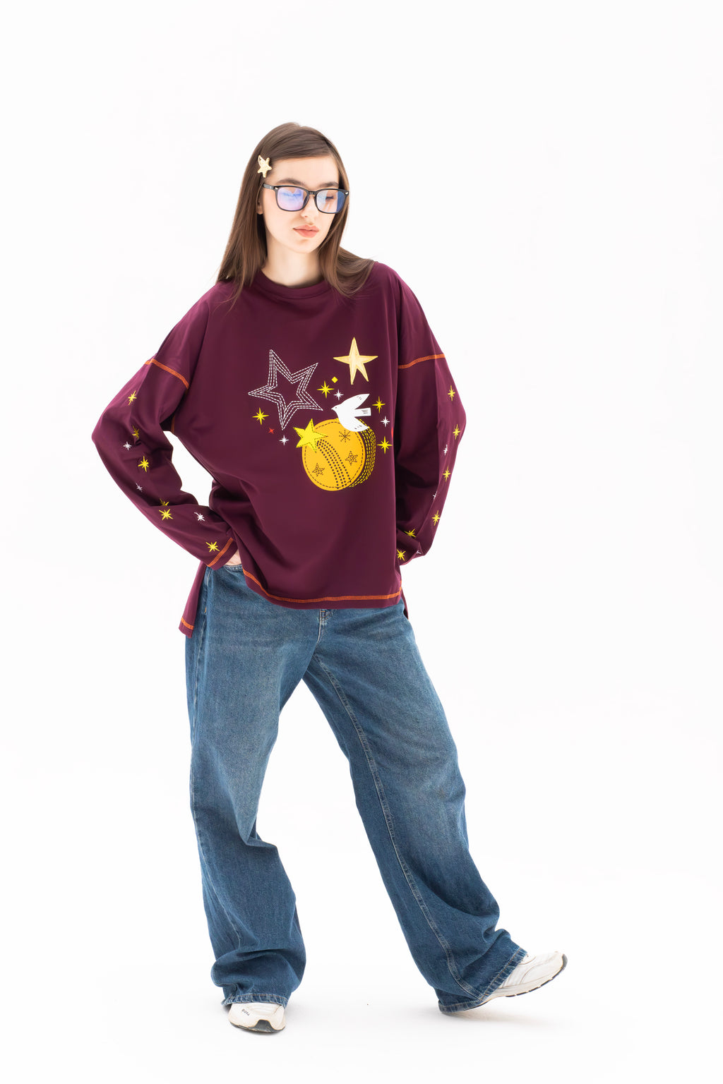 Whimsy - Oversize 100% Cotton Tee Beepz