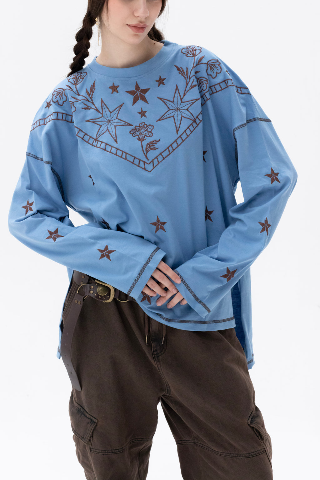 Cowgirl - Oversize 100% Cotton Tee Beepz