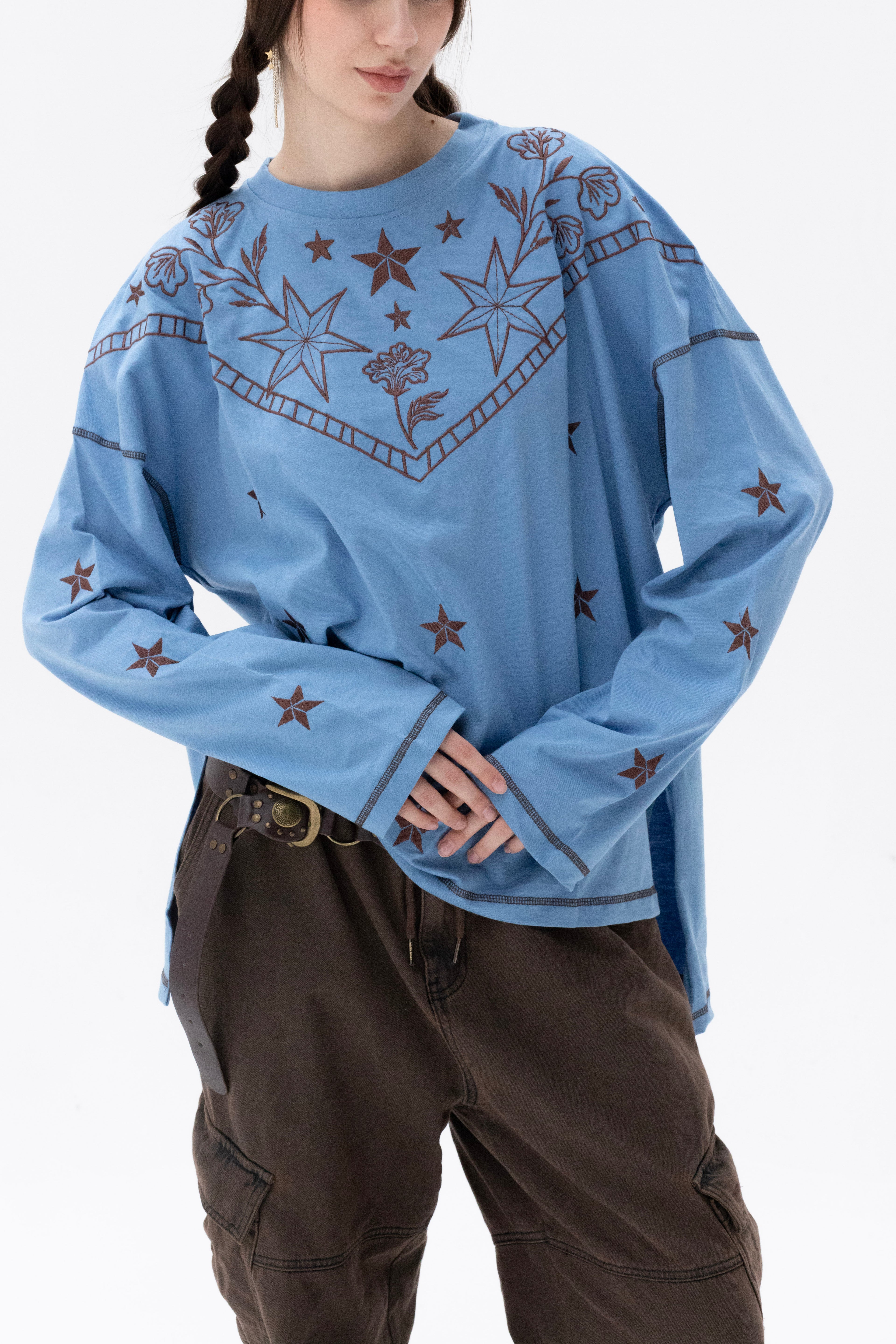 Cowgirl - Oversize 100% Cotton Tee Beepz