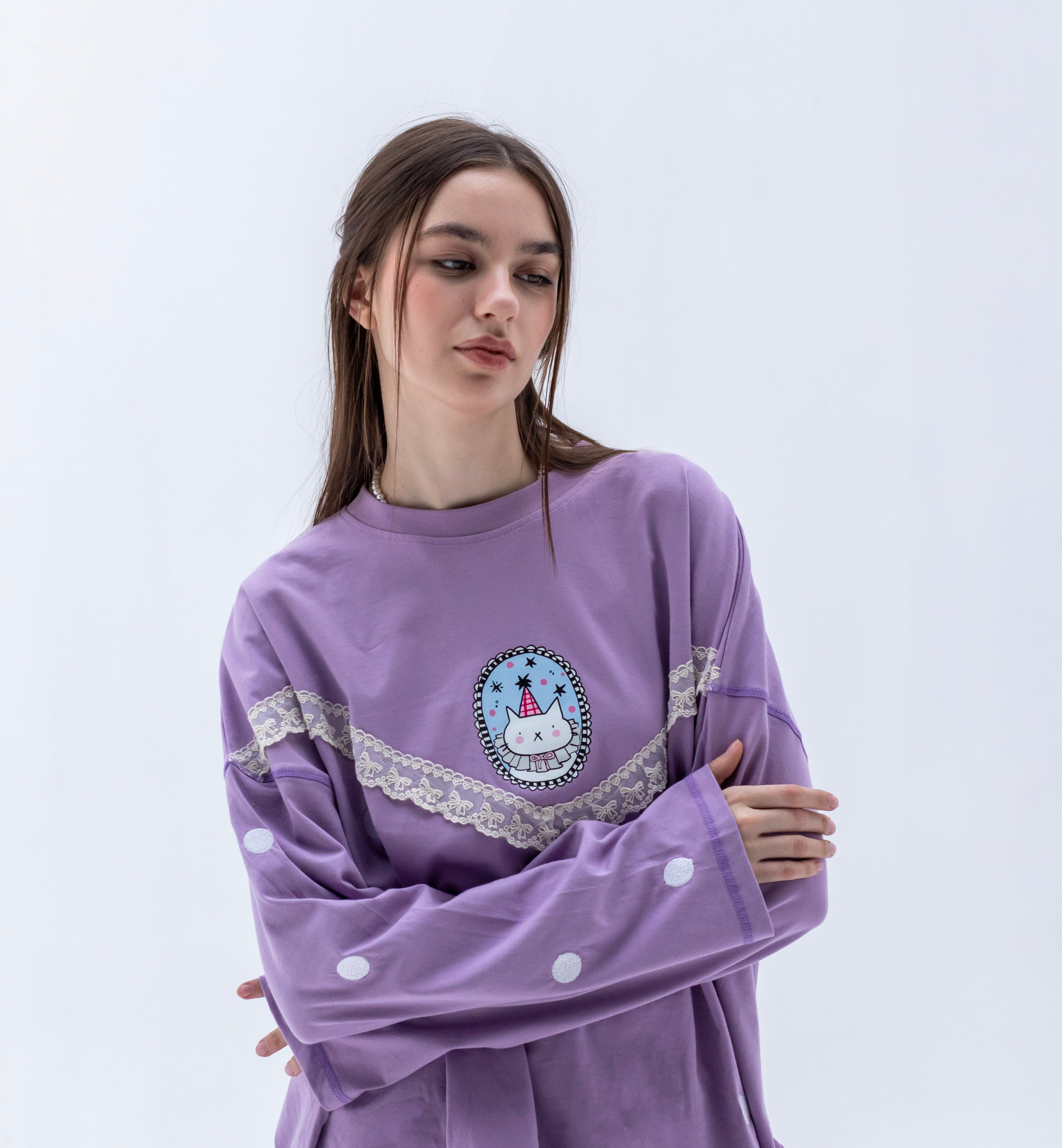Lilac Dream - Oversize 100% Cotton Tee Beepz