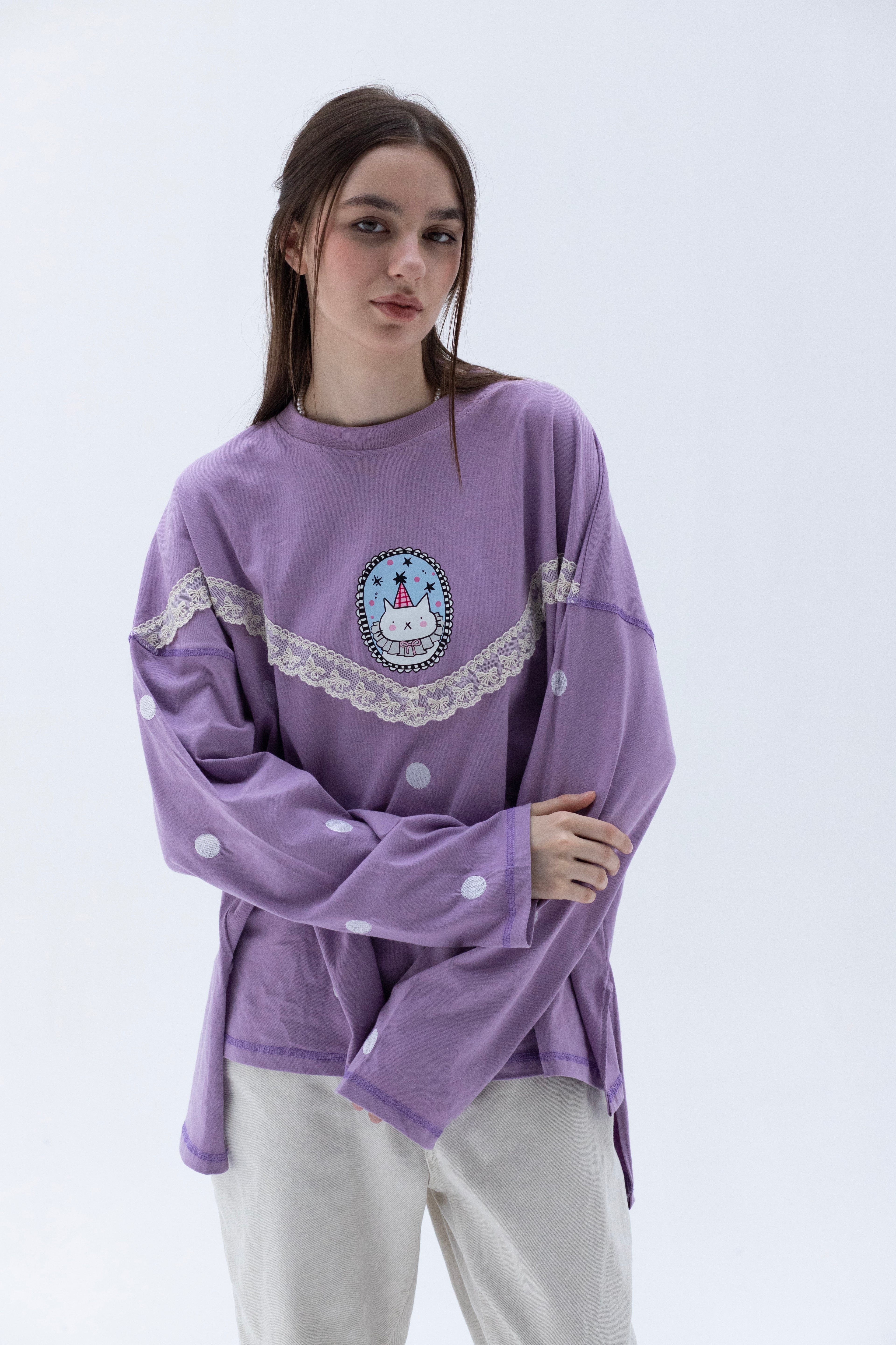 Lilac Dream - Oversize 100% Cotton Tee Beepz