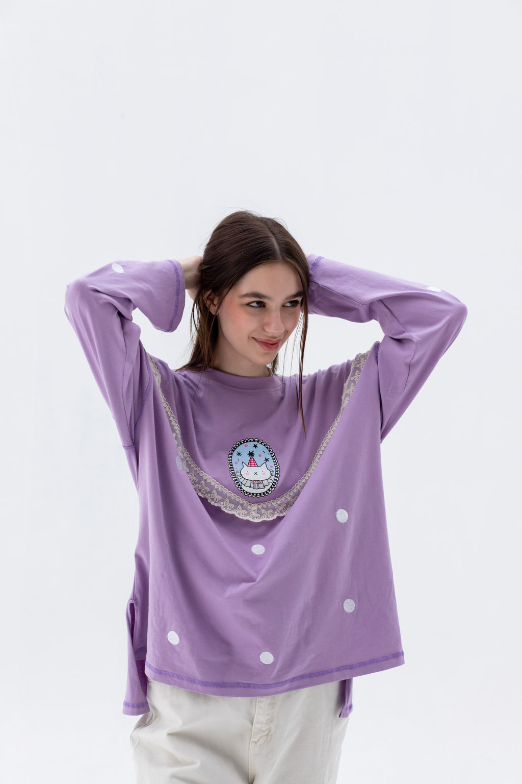 Lilac Dream - Oversize 100% Cotton Tee Beepz