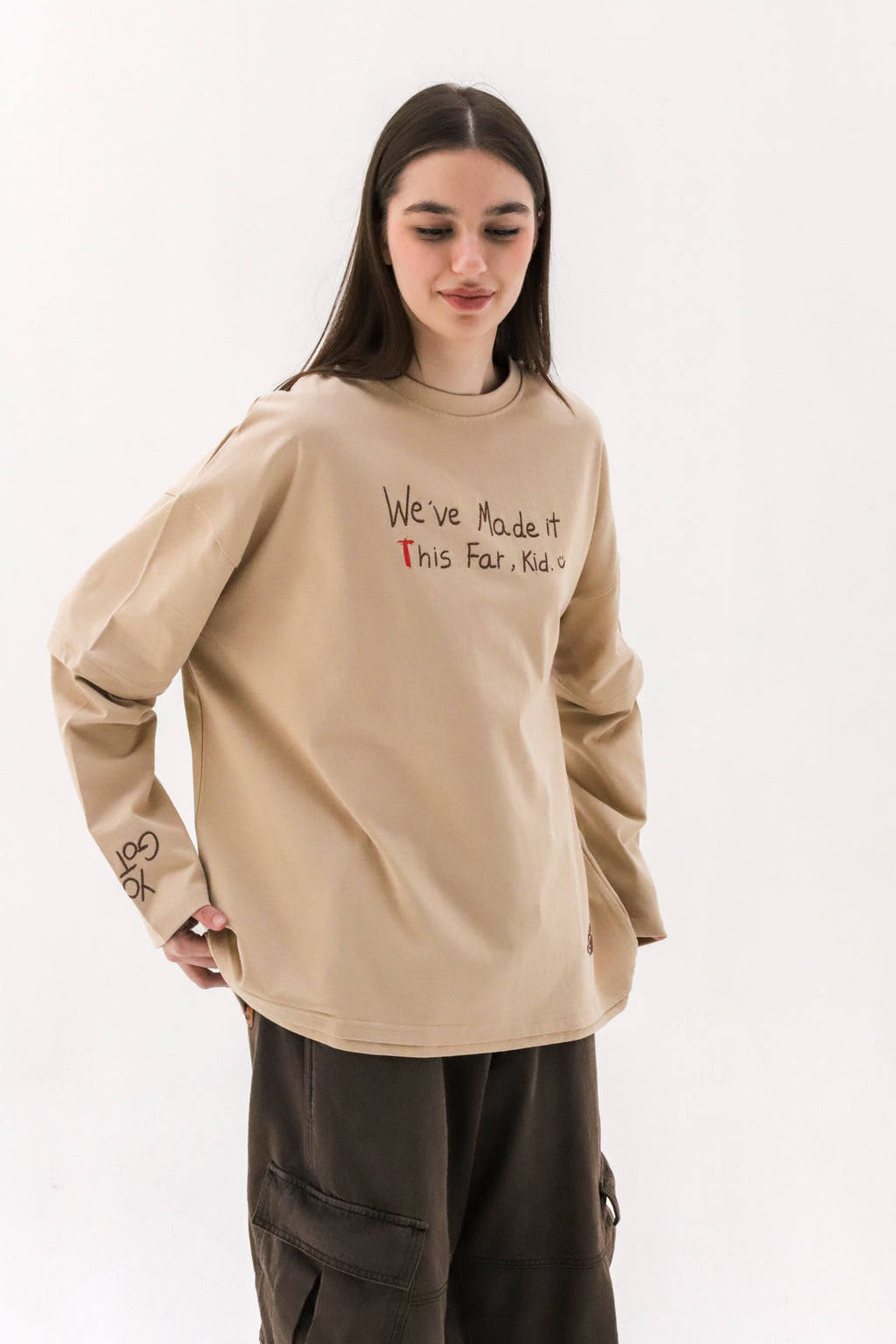 WE'VE MADE IT THIS FAR KID - COTTON LONG SLEEVE TSHIRT Beepz