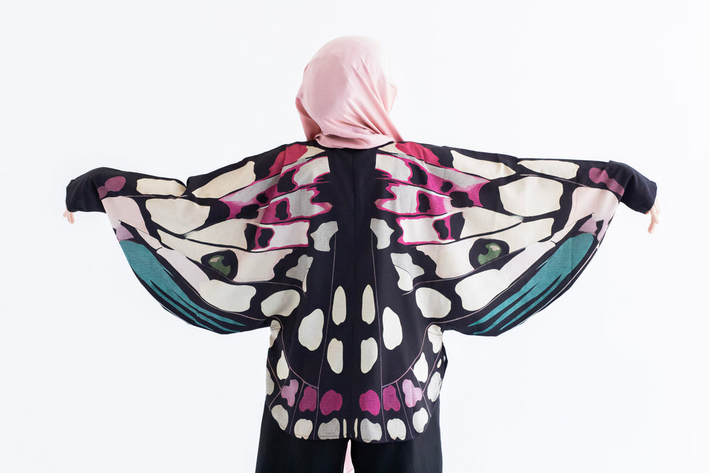 Seren The Weaver of Fortunate Paths-Butterfly kimono Beepz