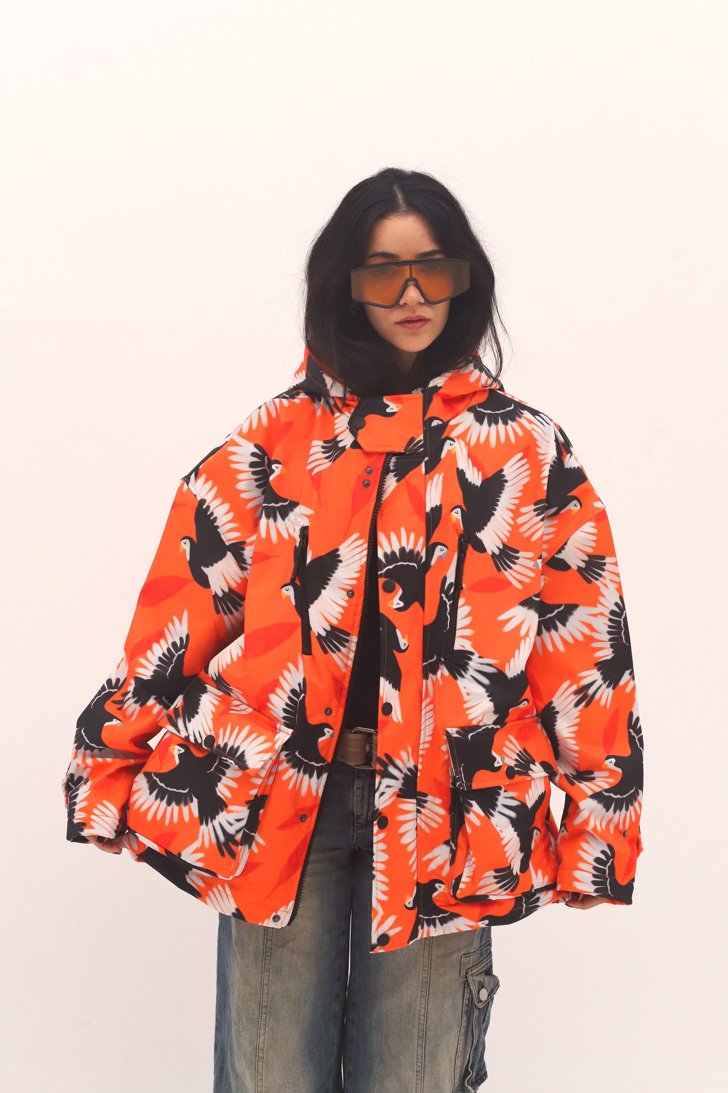 ORANGE BLAZE-SOFTSHELL JACKET
