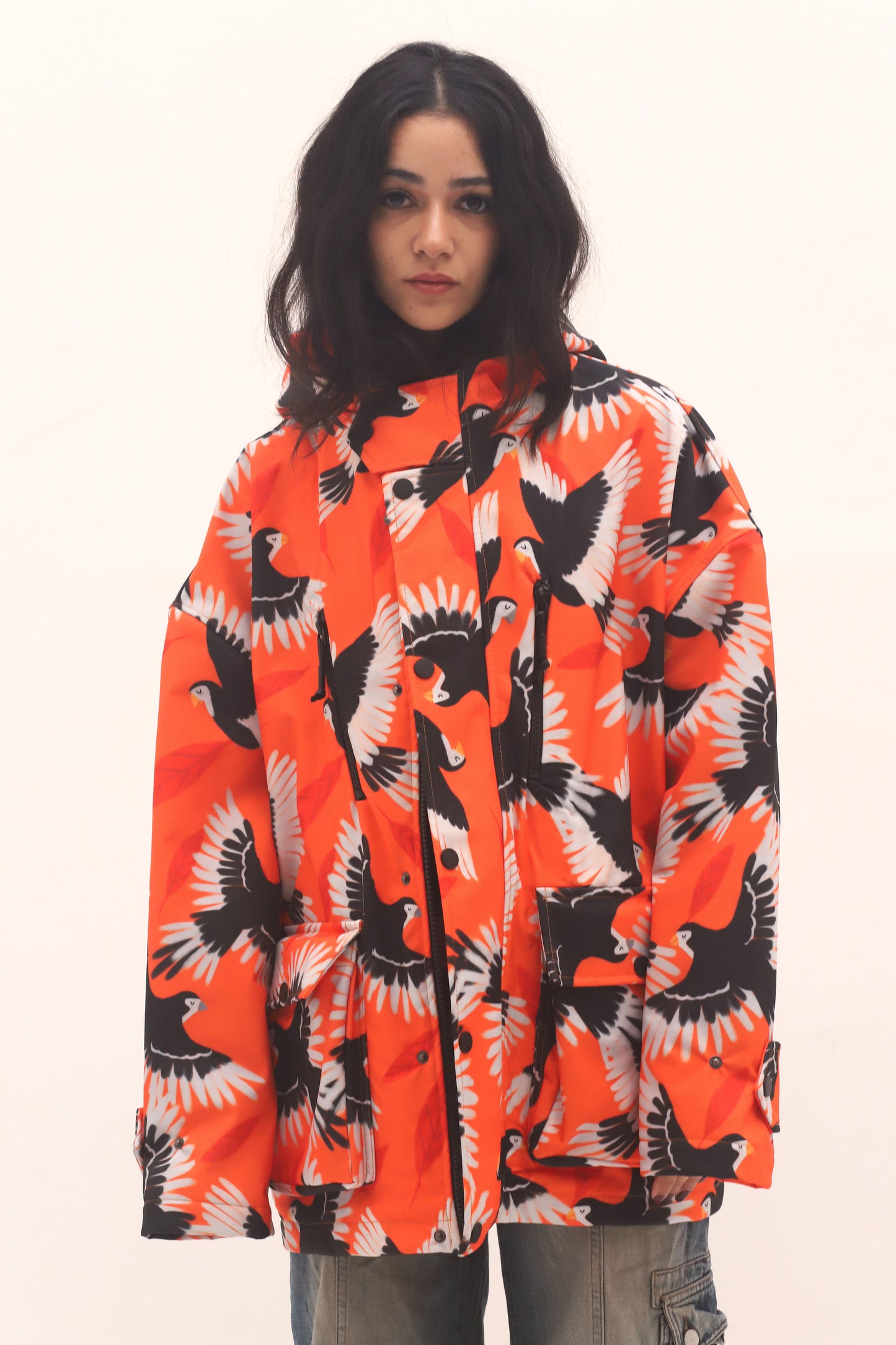 ORANGE BLAZE-SOFTSHELL JACKET
