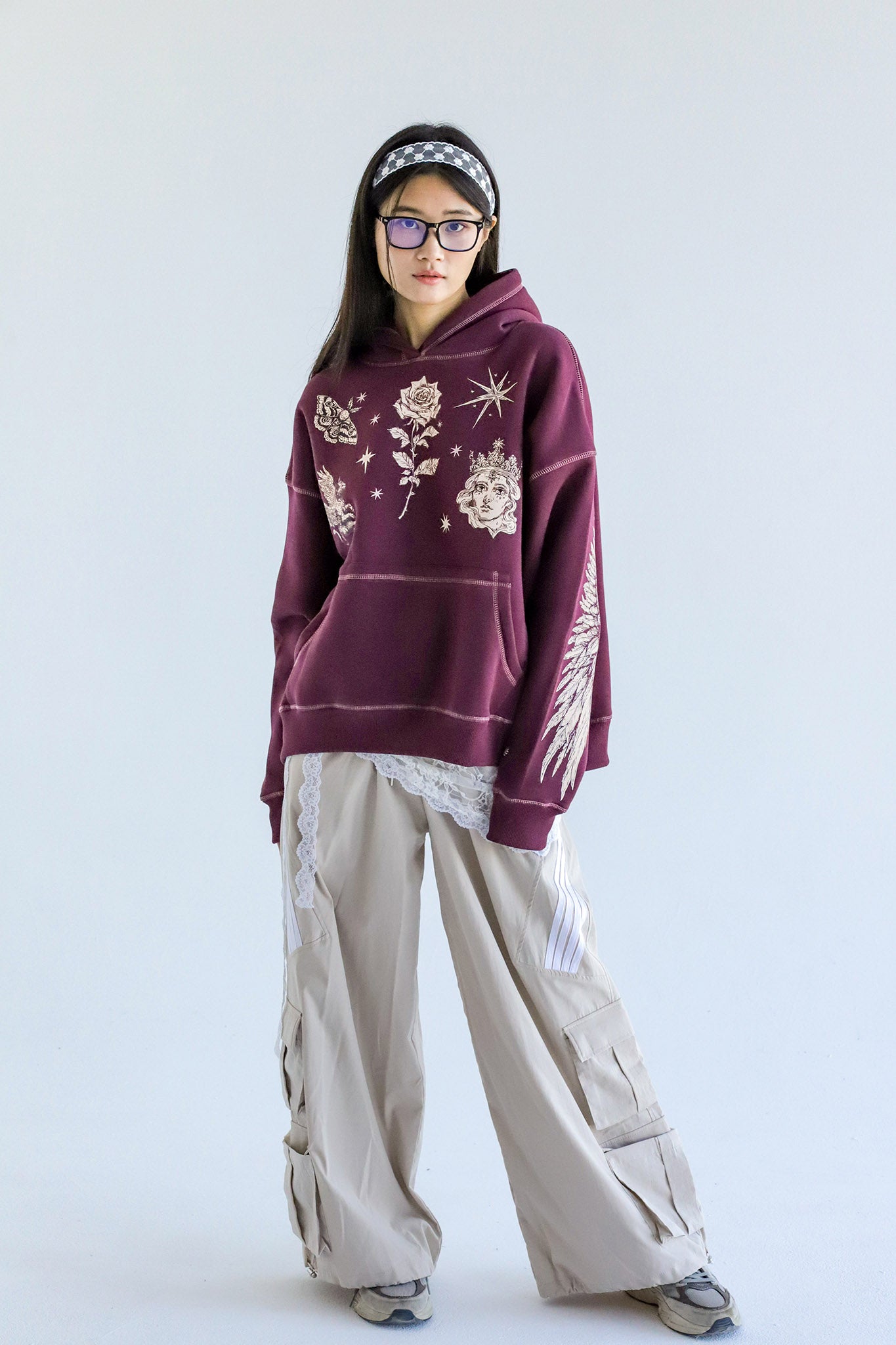 Renaissance- Oversized Fleeced Cotton Hoodie