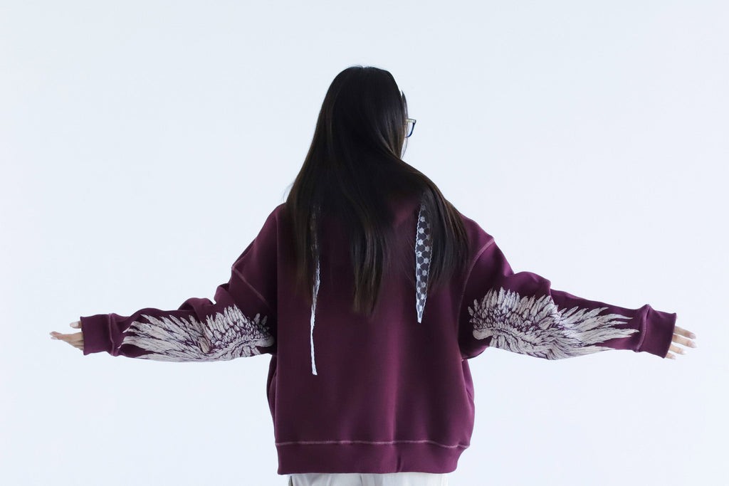 Renaissance- Oversized Fleeced Cotton Hoodie Beepz