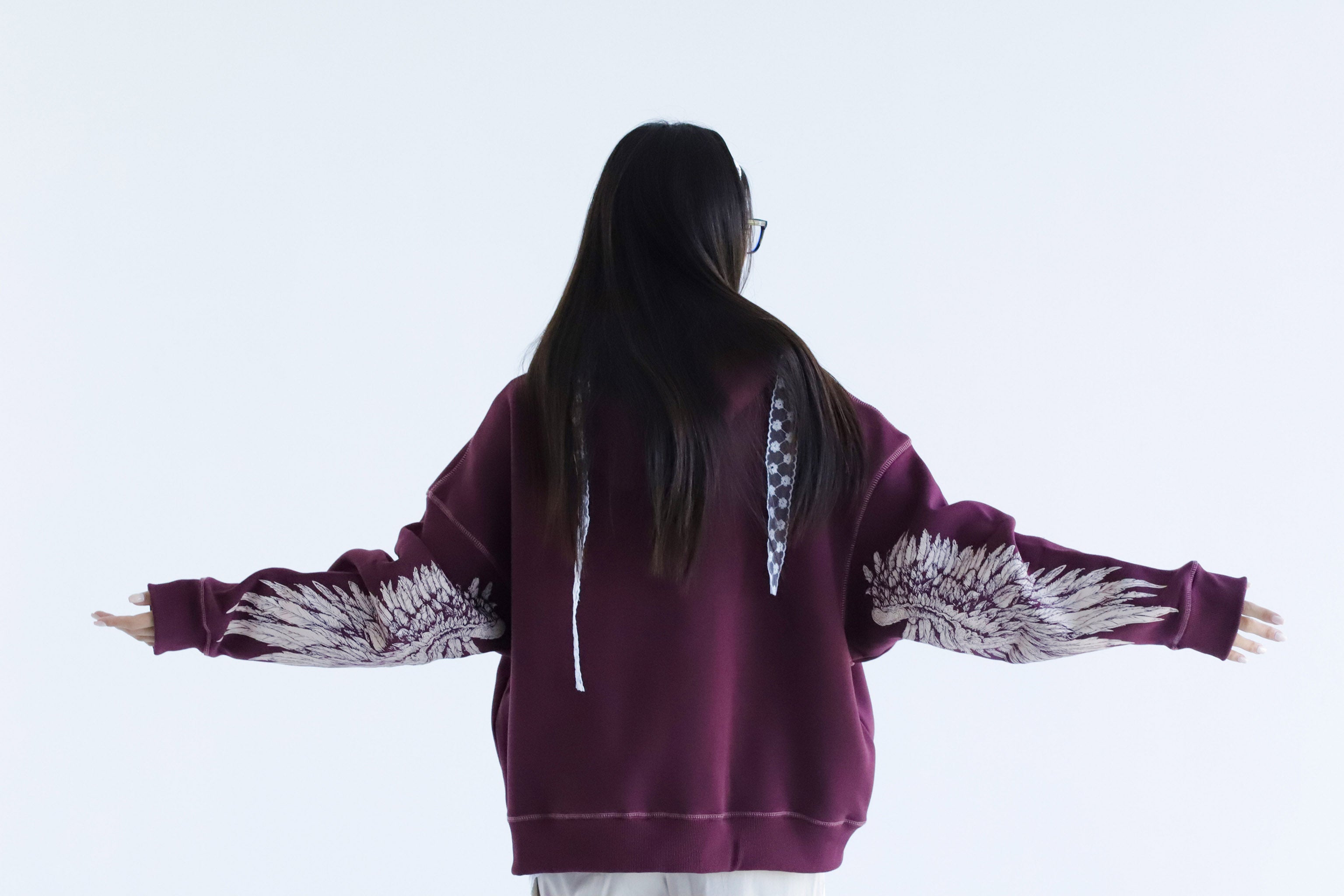 Renaissance- Oversized Fleeced Cotton Hoodie Beepz