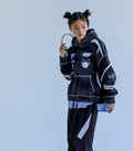 Y2K - Washed Oversized Fleeced Cotton Hoodie Beepz