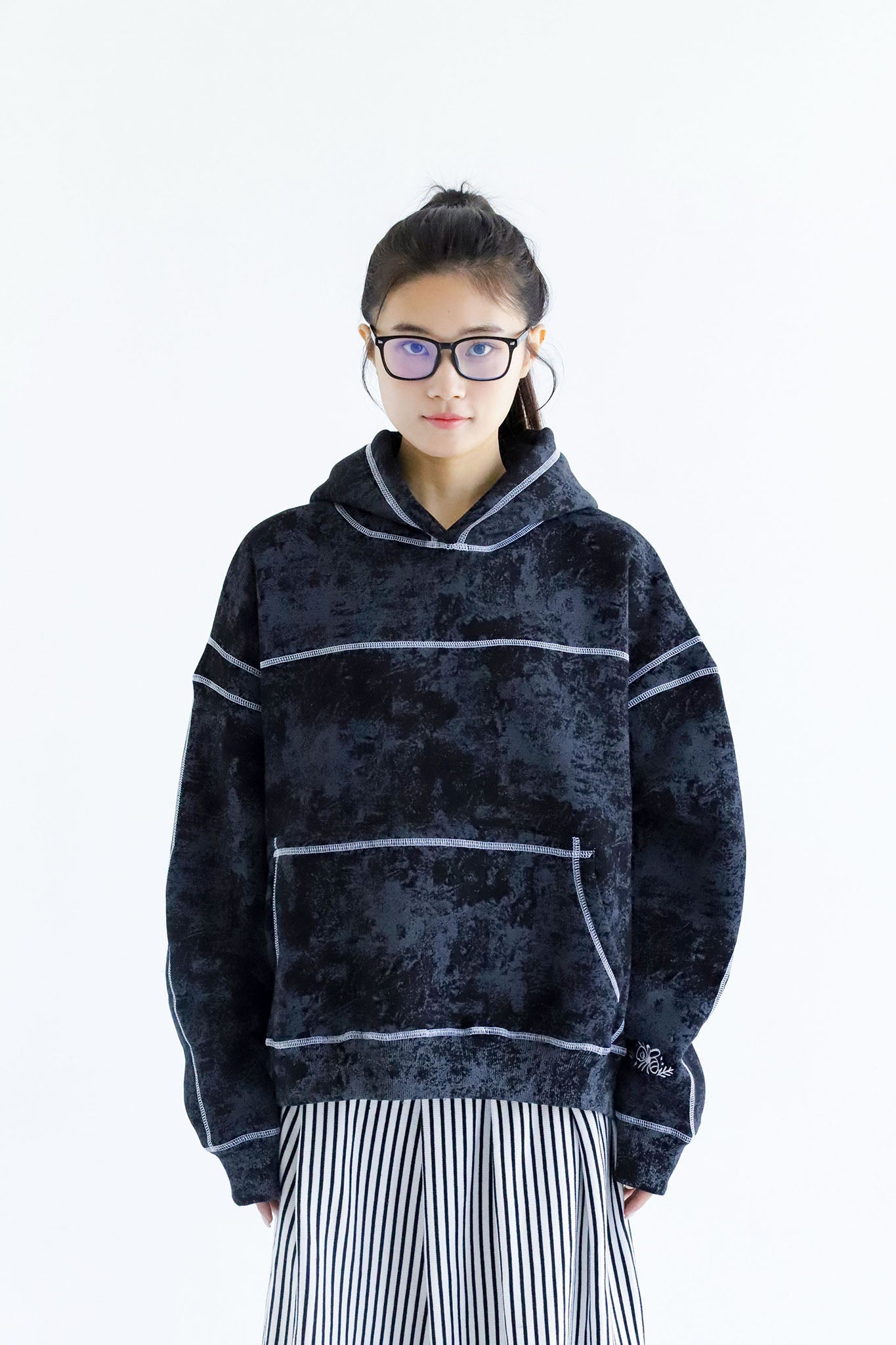 Samdal - Washed Oversized Fleeced Cotton Hoodie Beepz