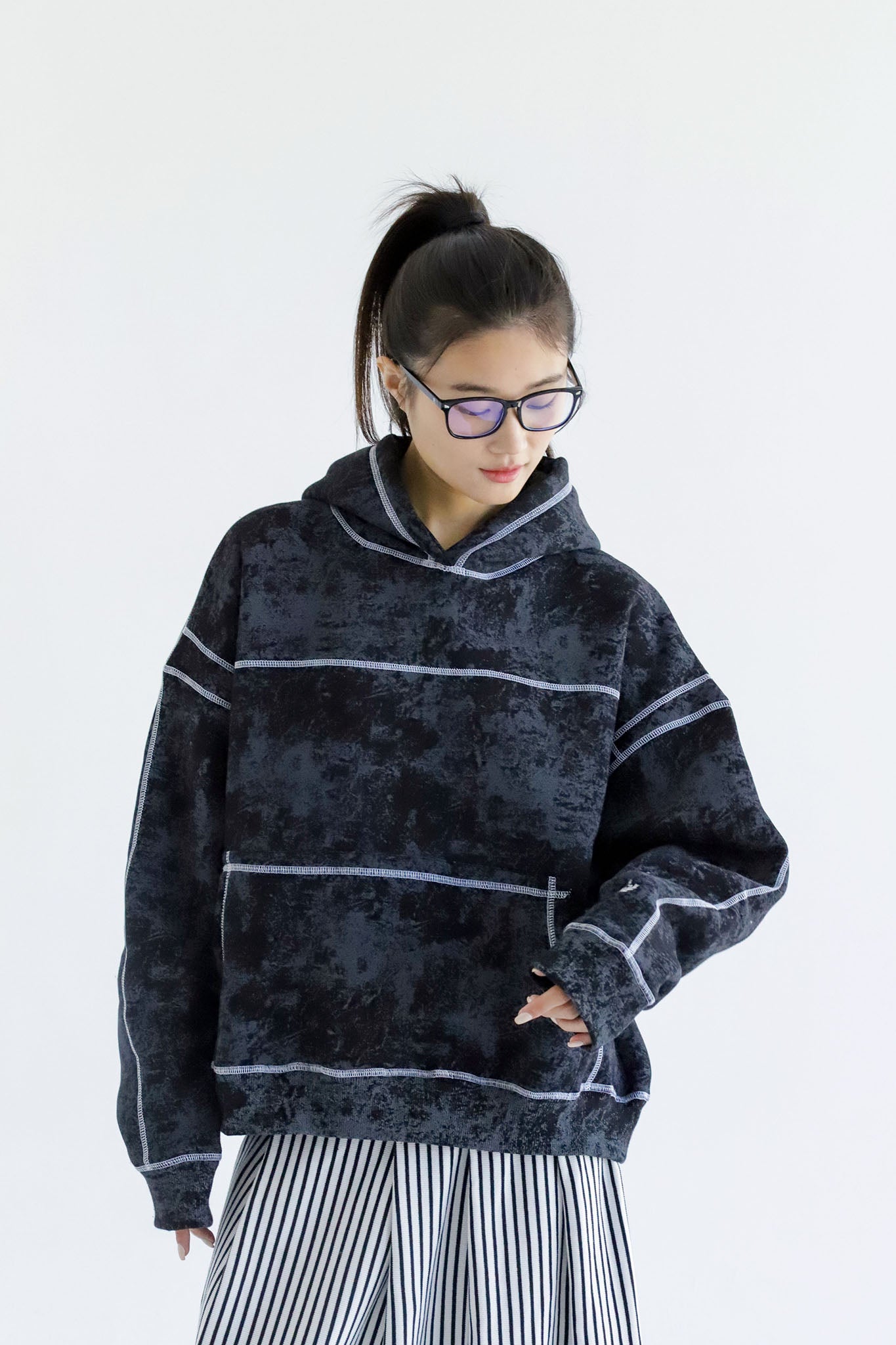 Samdal - Washed Oversized Fleeced Cotton Hoodie