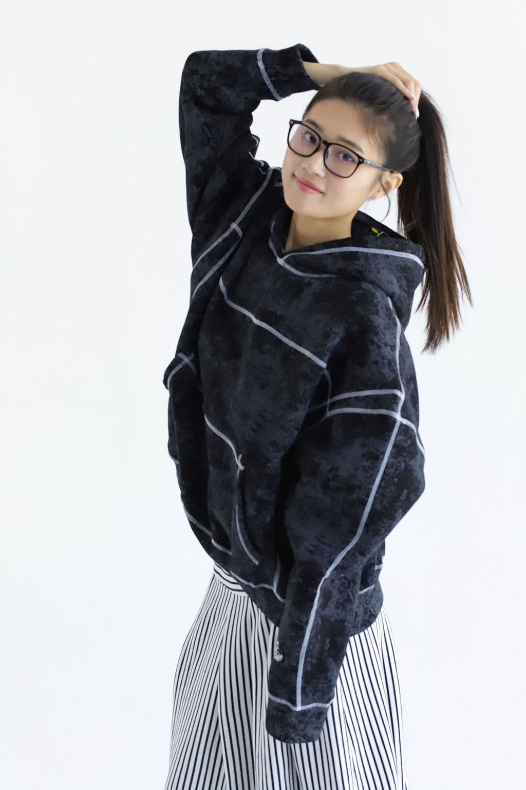 Samdal - Washed Oversized Fleeced Cotton Hoodie Beepz