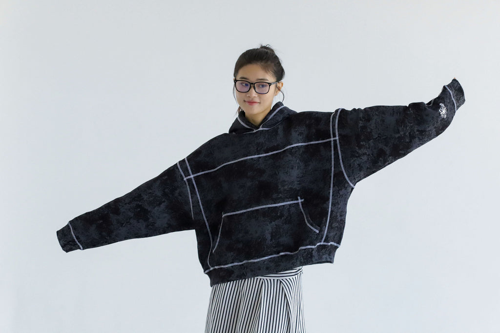 Samdal - Washed Oversized Fleeced Cotton Hoodie Beepz