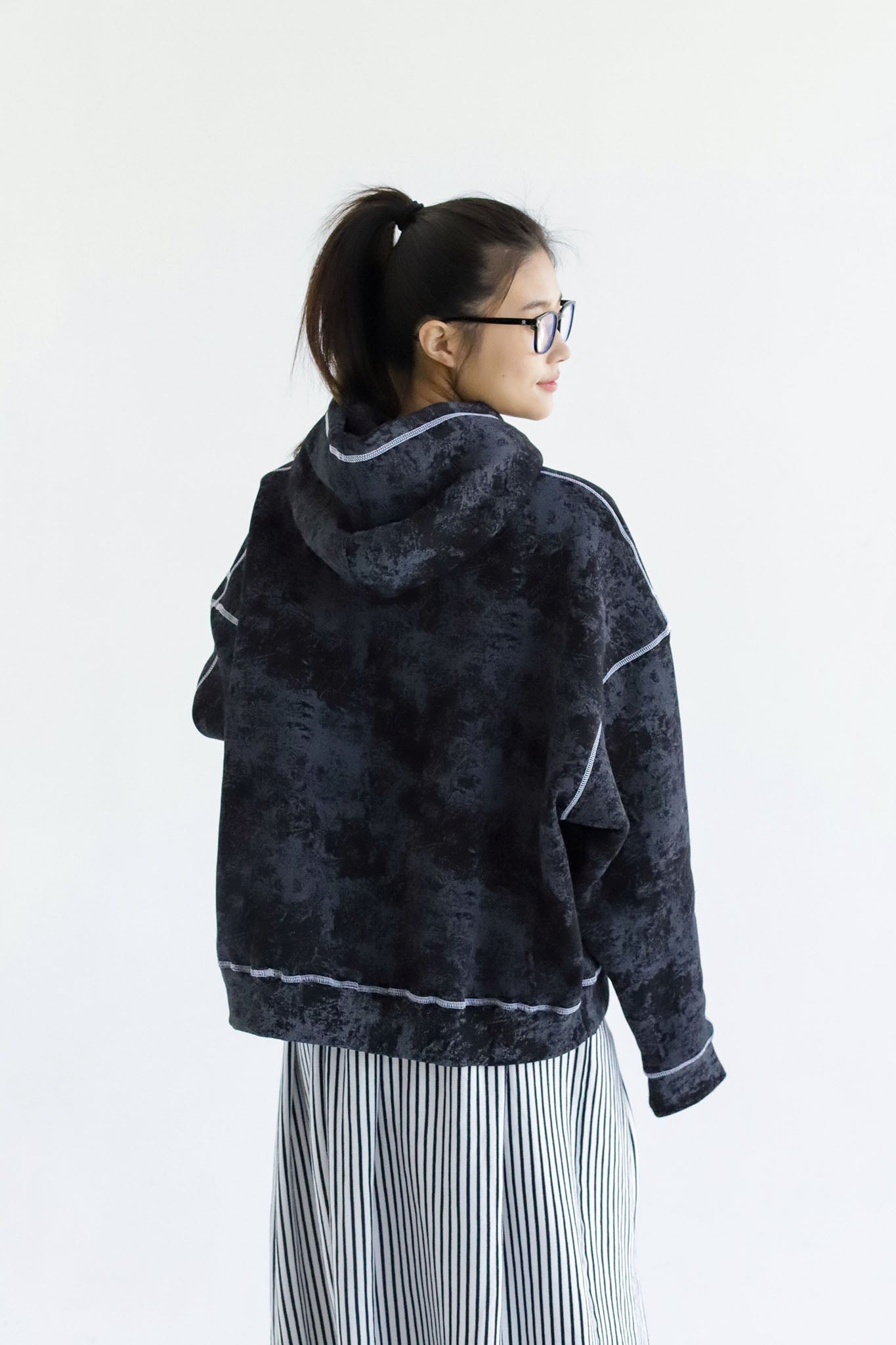 Samdal - Washed Oversized Fleeced Cotton Hoodie Beepz