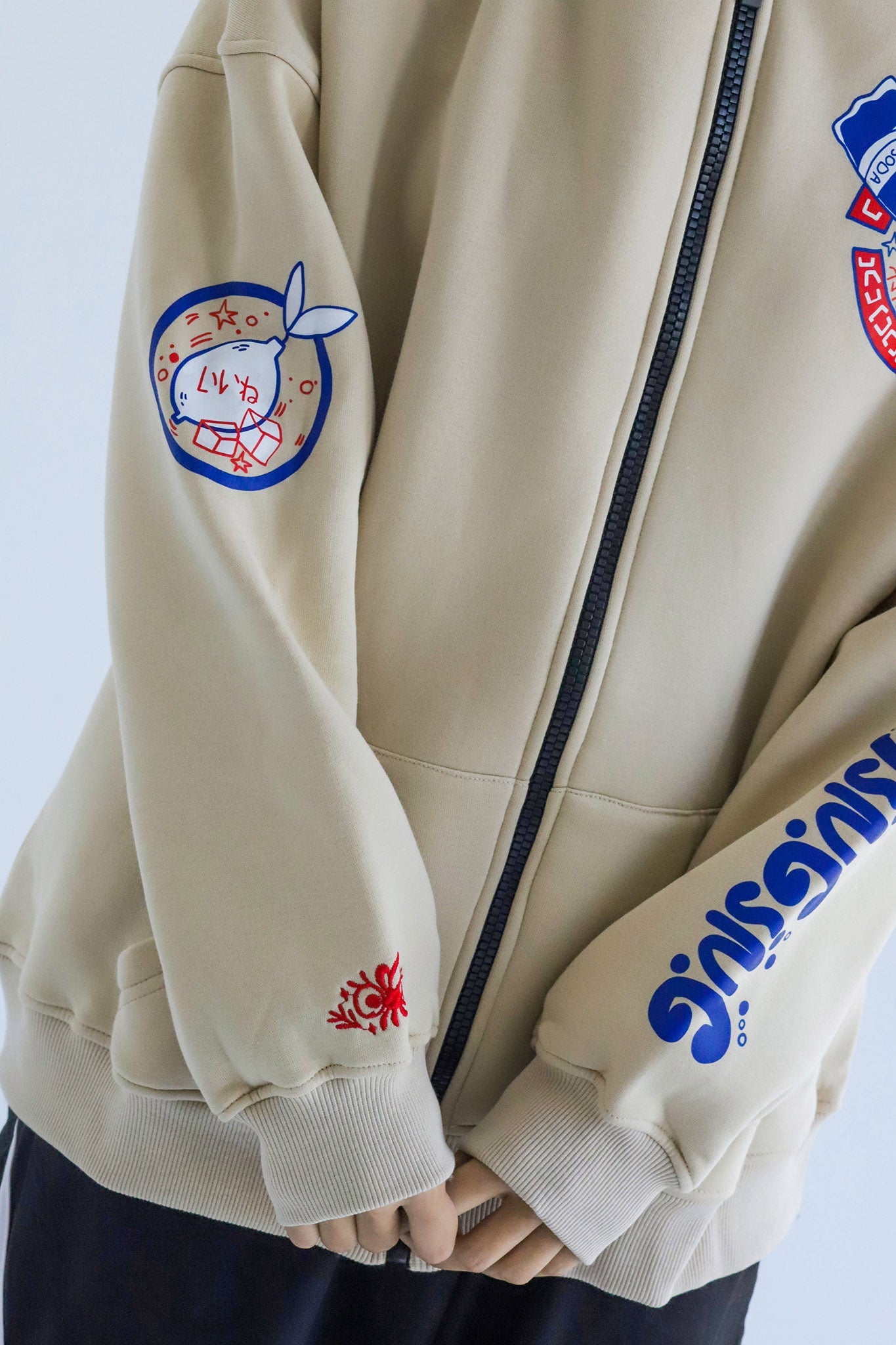 STINGING-Oversized fleeced cotton sweatshirt Beepz