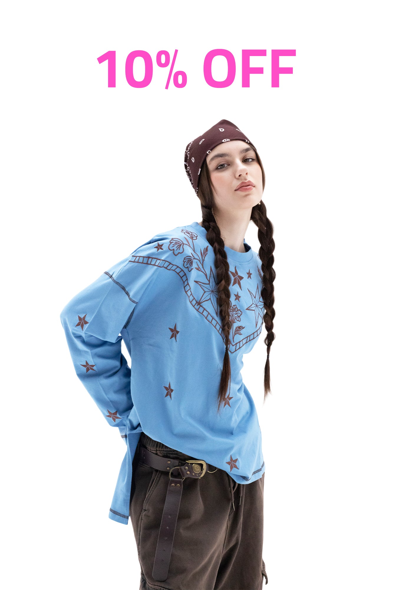 Cowgirl - Oversize 100% Cotton Tee Beepz