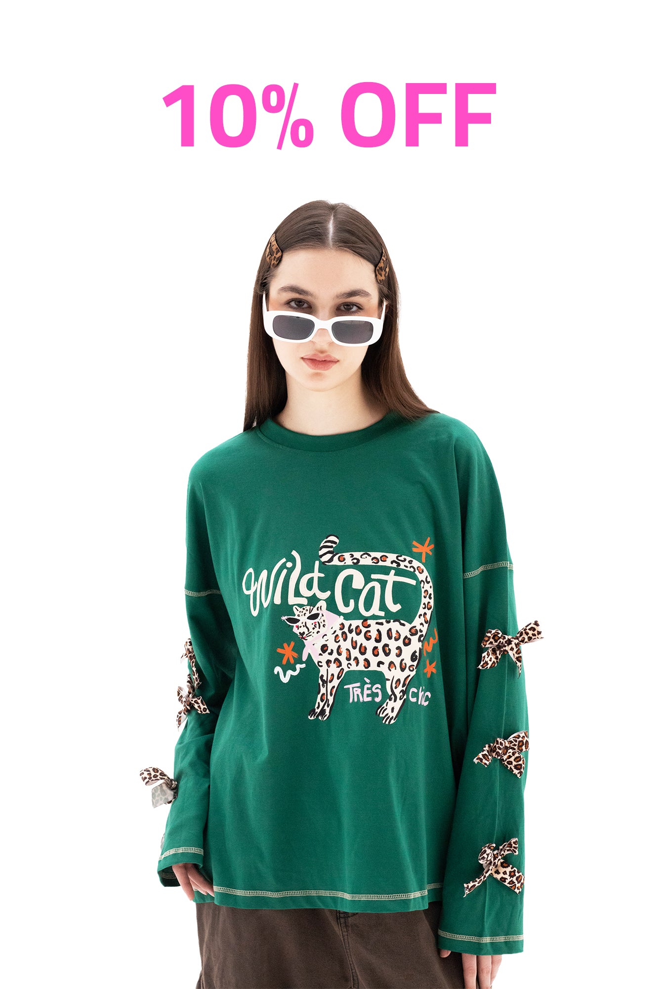 Le Chat Chic- Oversize 100% Cotton Tee Beepz