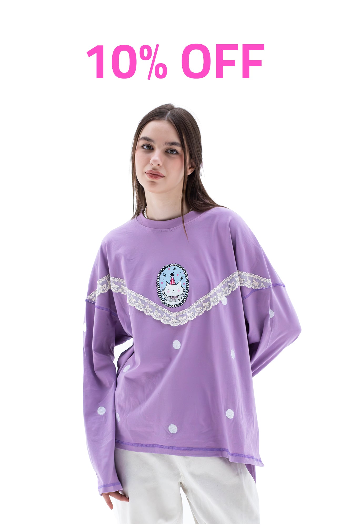 Lilac Dream - Oversize 100% Cotton Tee Beepz