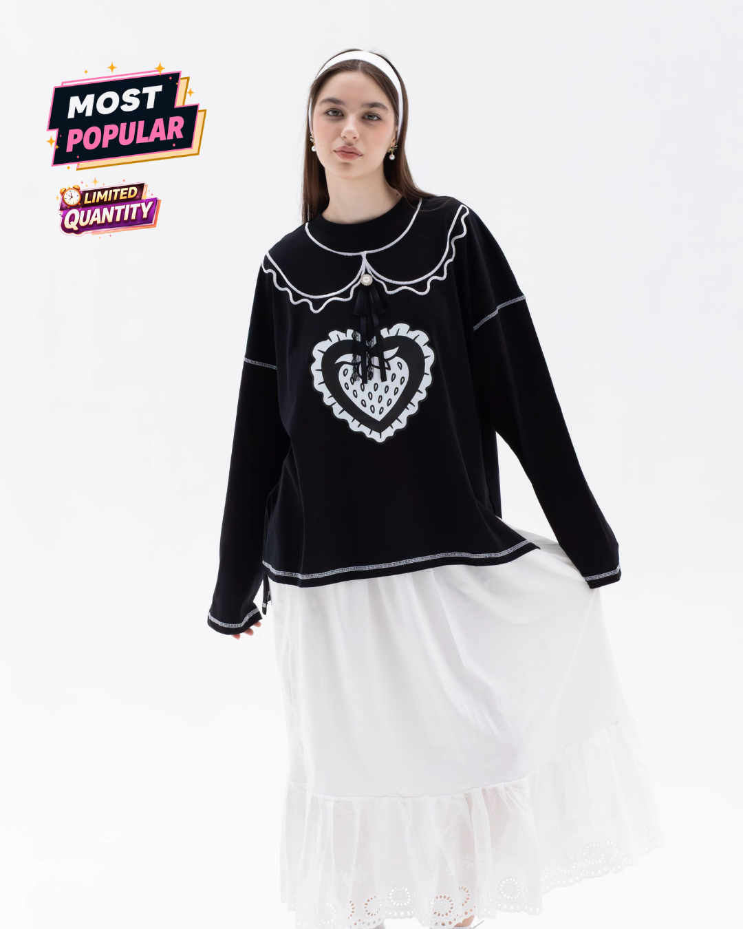 Grace - Oversize 100% Cotton Tee Beepz