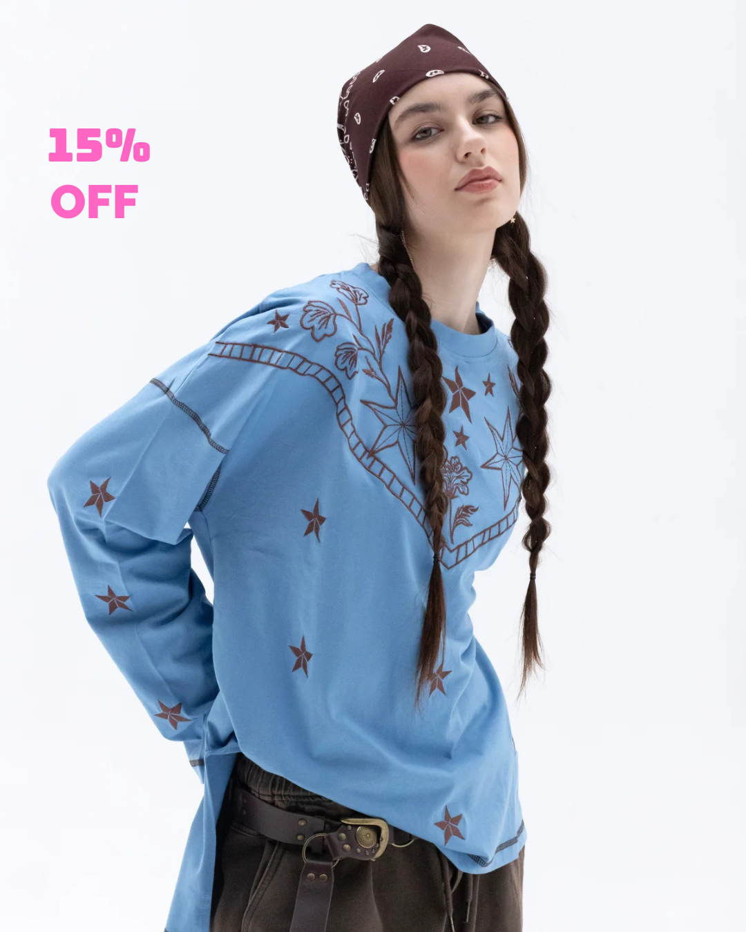 Cowgirl - Oversize 100% Cotton Tee Beepz