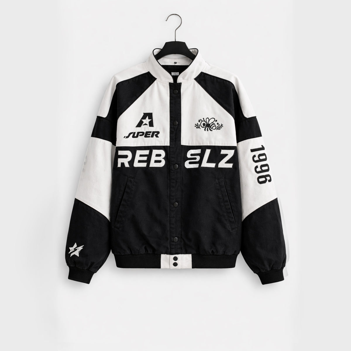 REBELZ Varsity Jacket-Panda